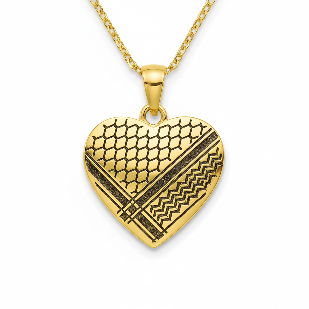 Pendentif Keffieh Cœur