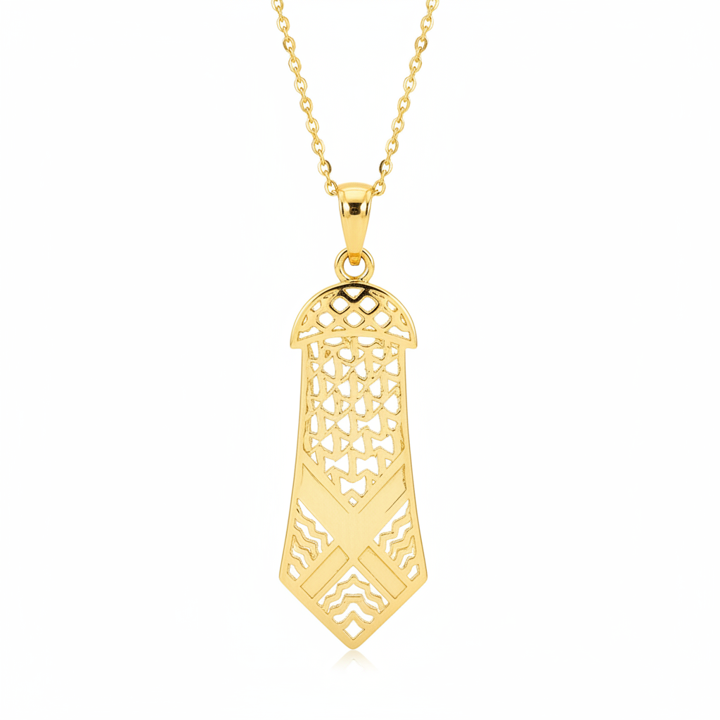 Pendentif Keffieh Doré