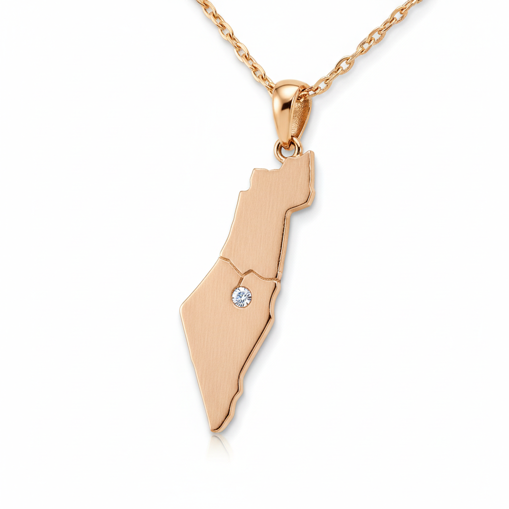Pendentif Carte Palestine