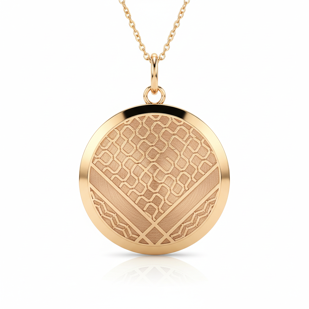 Pendentif Keffieh Rond