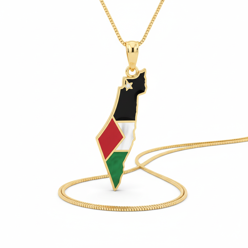 Pendentif Drapeau Palestine
