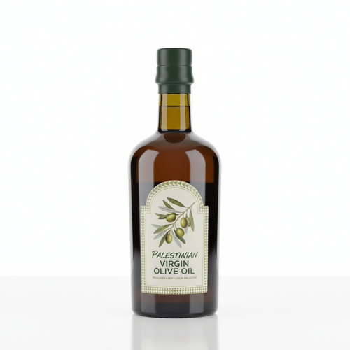 Bouteille d'huile d'olive palestinienne extra vierge